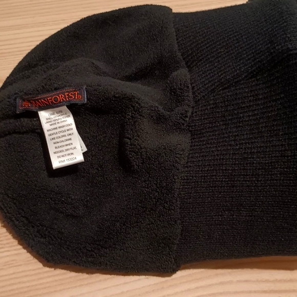 Rainforest Black Beanie New with Tags - Picture 4 of 7